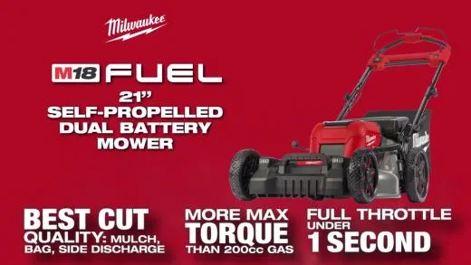 Milwaukee M18 Fuel 21in Self-Propelled Dual Battery Mower Kit 2823-22HD -  A. Louis Supply